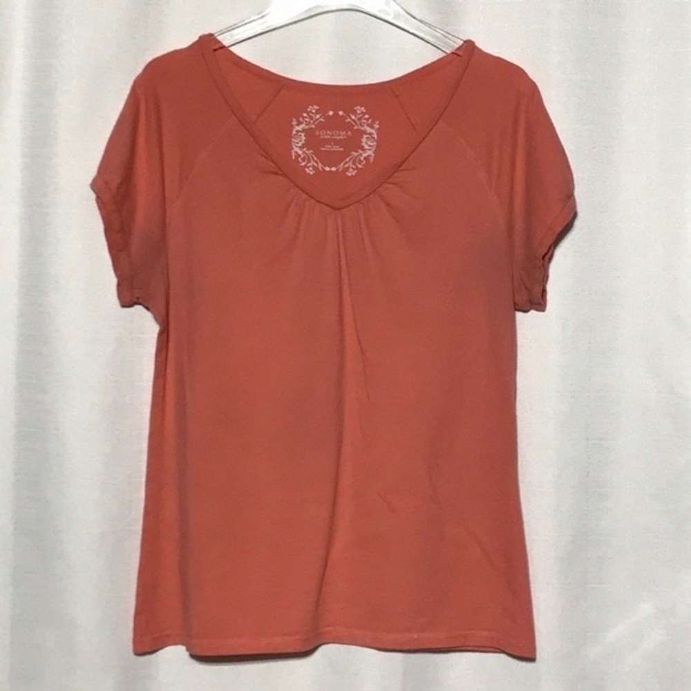 Sonoma Women's Short Sleeve Coral Tee